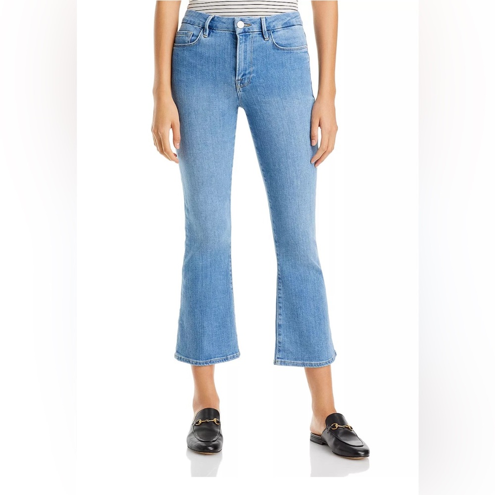 FRAME Brand Denim: Le Crop Mini Boot in Jonah finish, Size 27